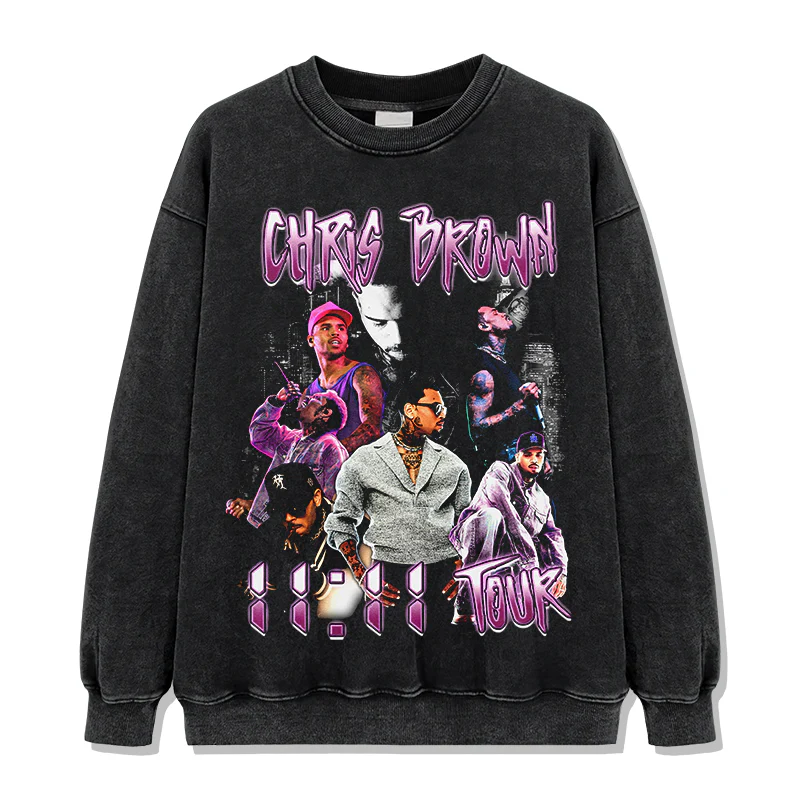 11:11 TOUR By chris brown Sweatshirt - Image 2