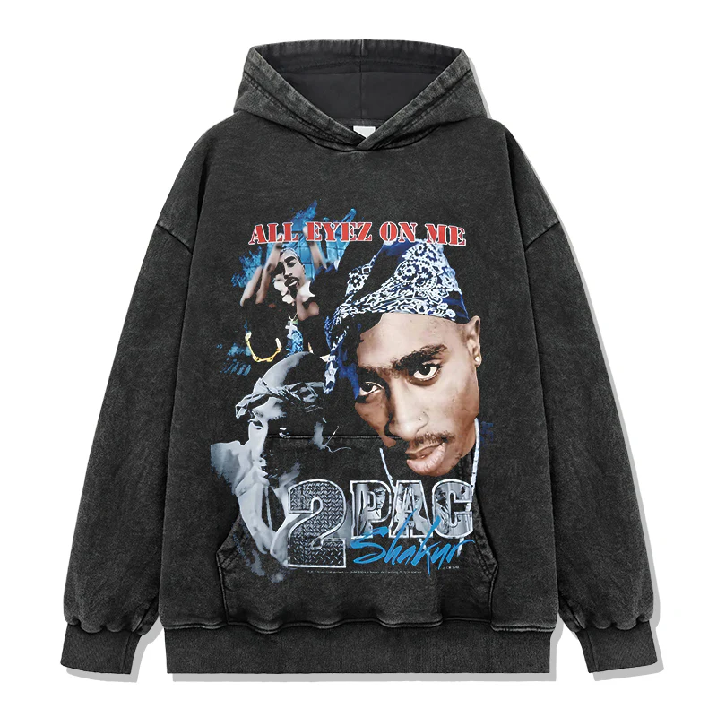 All Eyez On Me By Tupac Shakur Hoodie - Image 2
