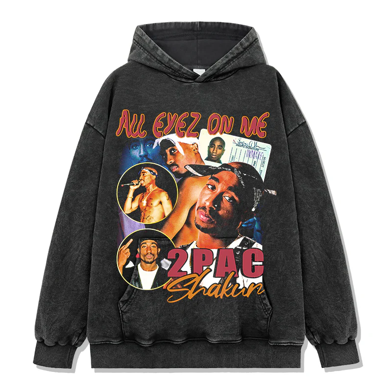 All Eyez On Me By Tupac Shakur Hoodie - Image 2