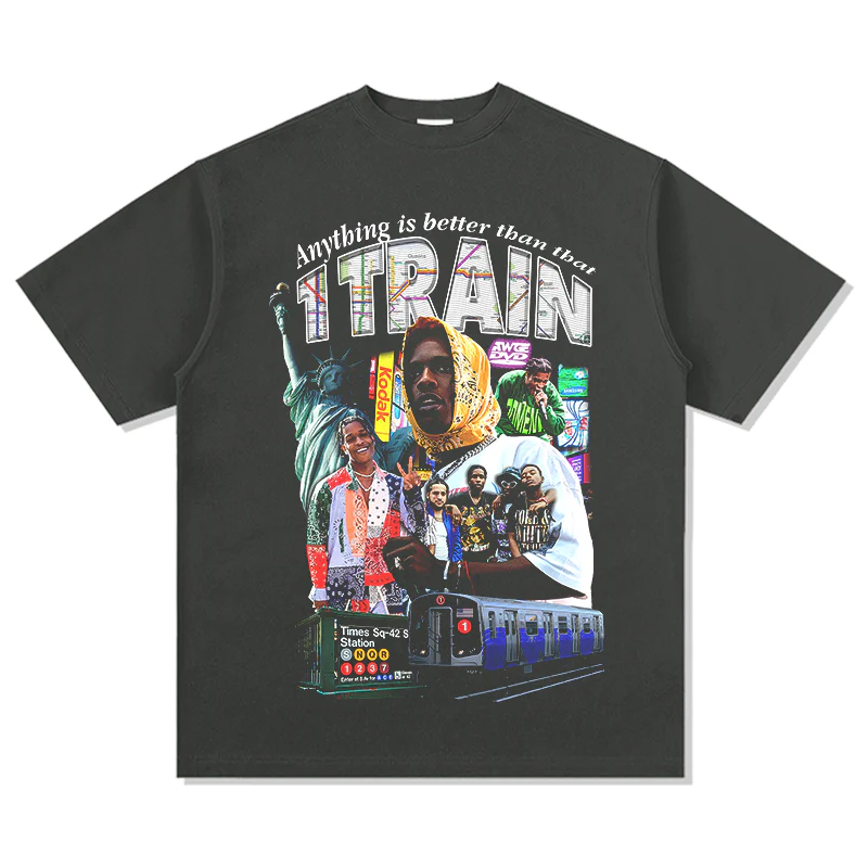 Anything is better than that 1 Train By Asap Rocky TEE - Image 2