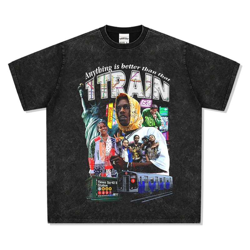 Anything is better than that 1 Train By Asap Rocky TEE - Image 3