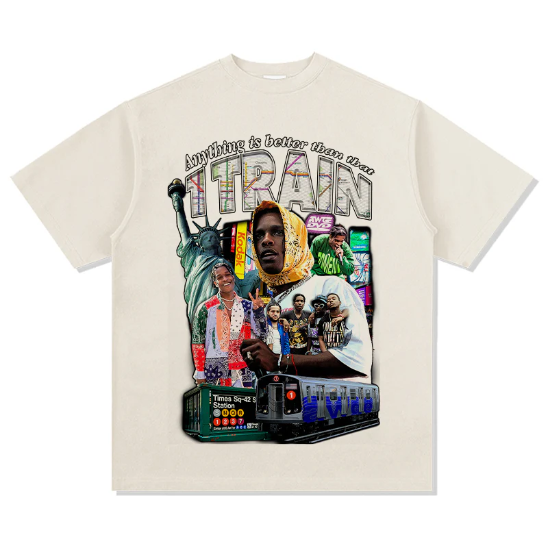 Anything is better than that 1 Train By Asap Rocky TEE - Image 5