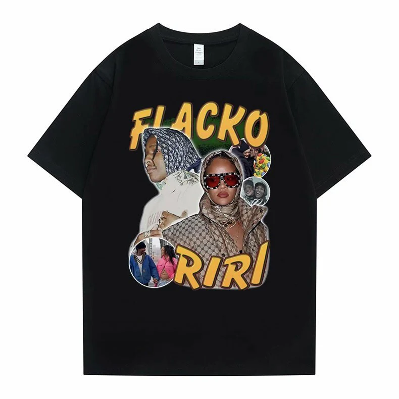 Asap Rocky Fiacko Riri Graphic Print T shirt Vintage  Unisex - Image 4