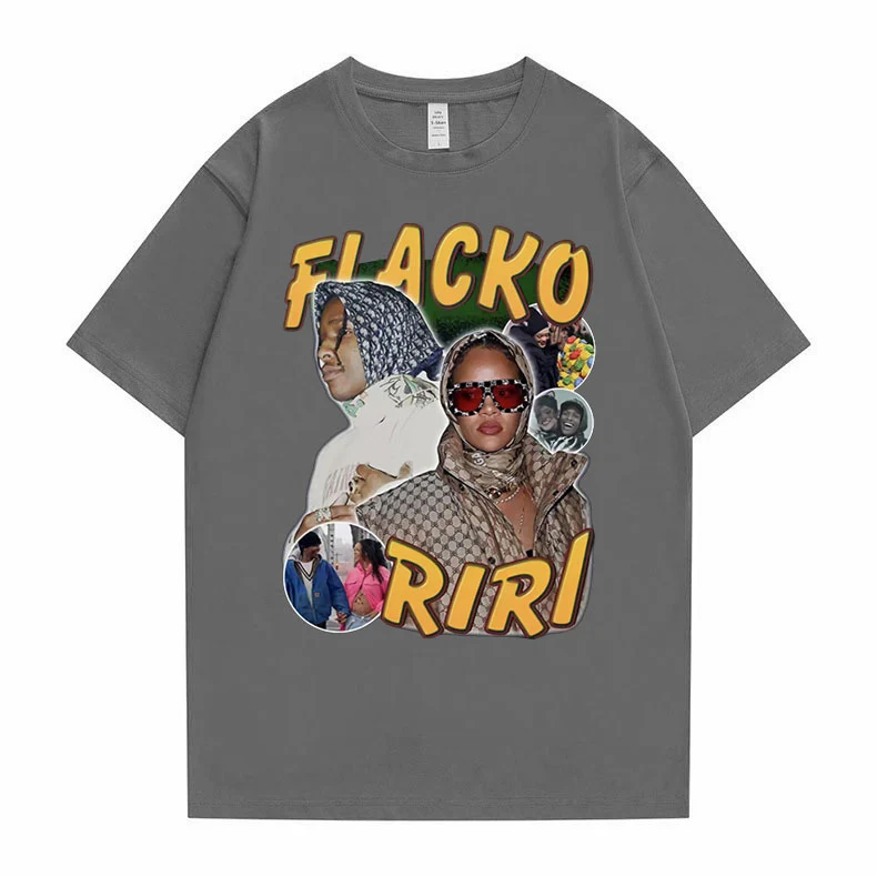 Asap Rocky Fiacko Riri Graphic Print T shirt Vintage  Unisex - Image 9