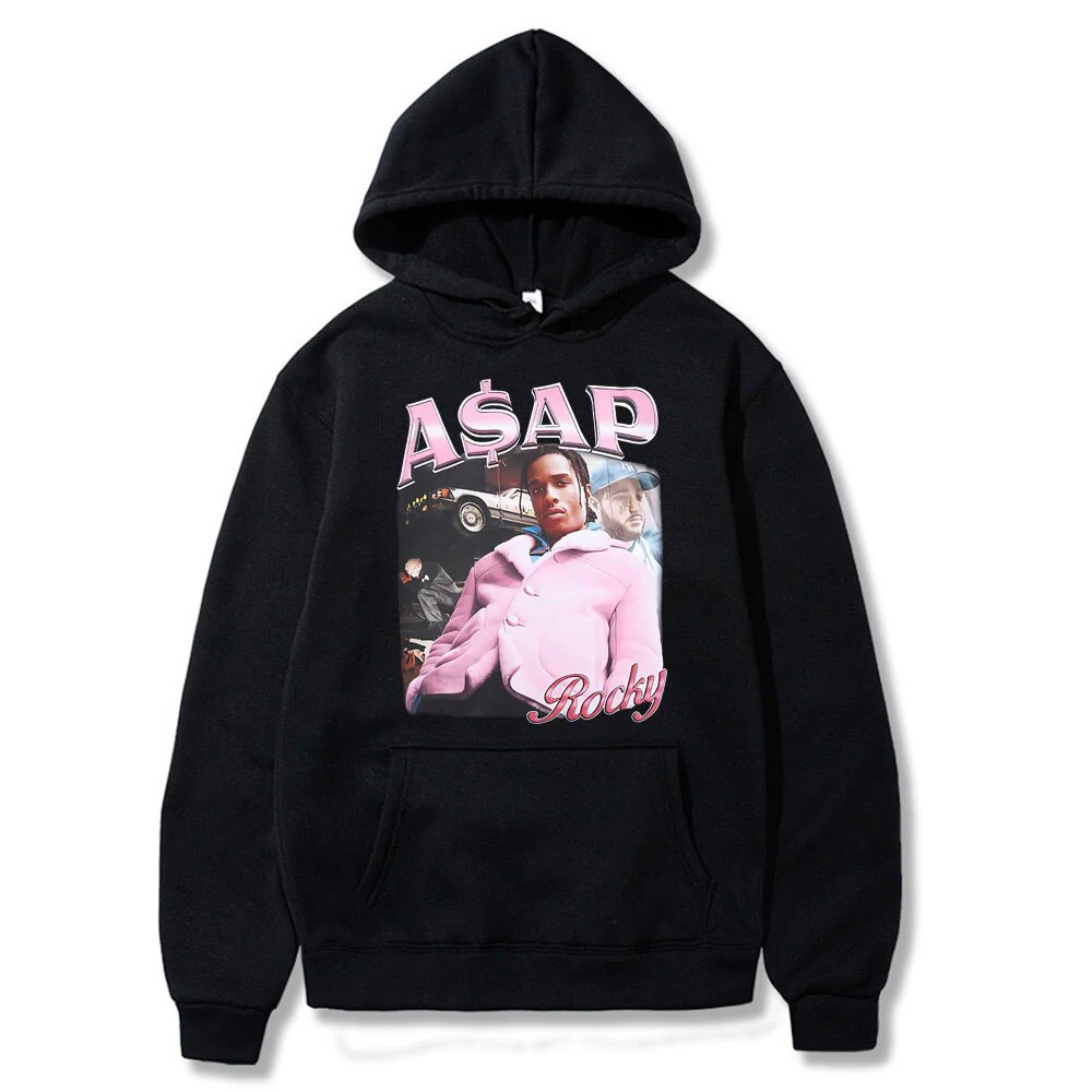 Asap Rocky Hoodies Vintage Pullover - Image 7