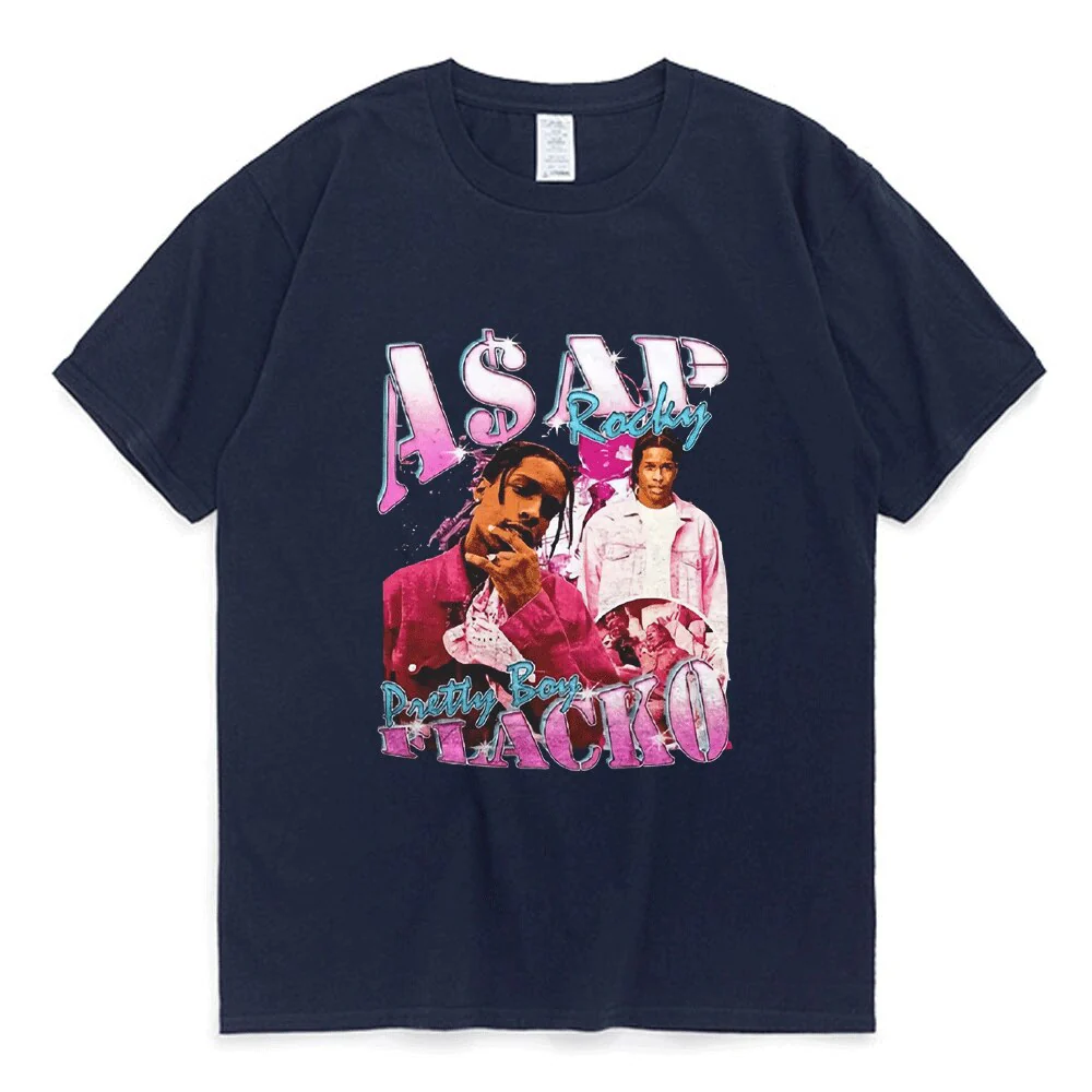 Asap Rocky T Shirt Fashion Streetwear Vintage Punk Hip Hop - Image 10