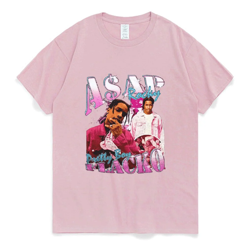 Asap Rocky T Shirt Fashion Streetwear Vintage Punk Hip Hop - Image 5