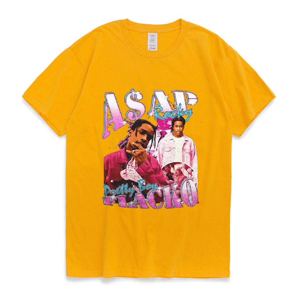 Asap Rocky T Shirt Fashion Streetwear Vintage Punk Hip Hop - Image 8