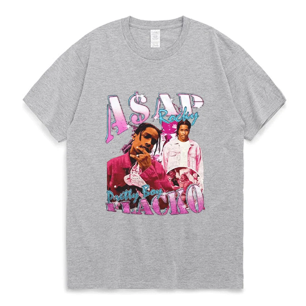 Asap Rocky T Shirt Fashion Streetwear Vintage Punk Hip Hop - Image 9