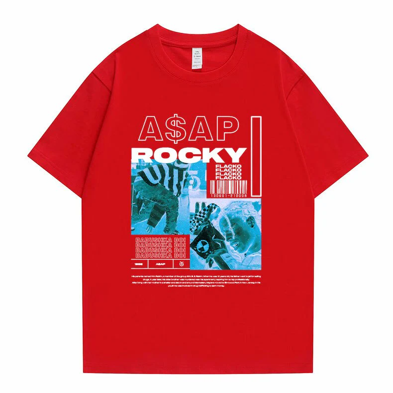 Asap Rocky  T shirt Oversized Streetwear Unisex - Image 12