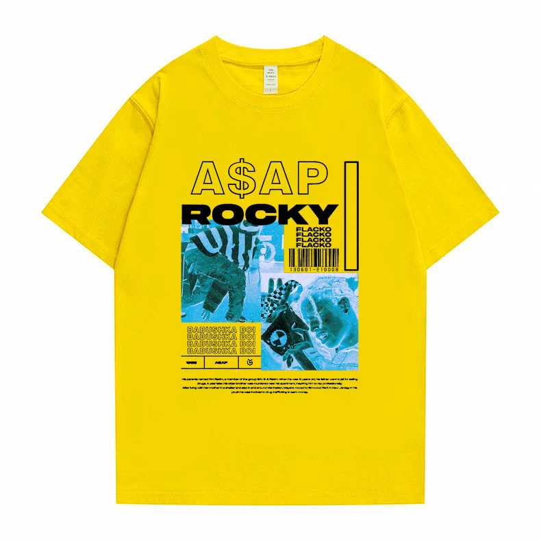 Asap Rocky  T shirt Oversized Streetwear Unisex - Image 4