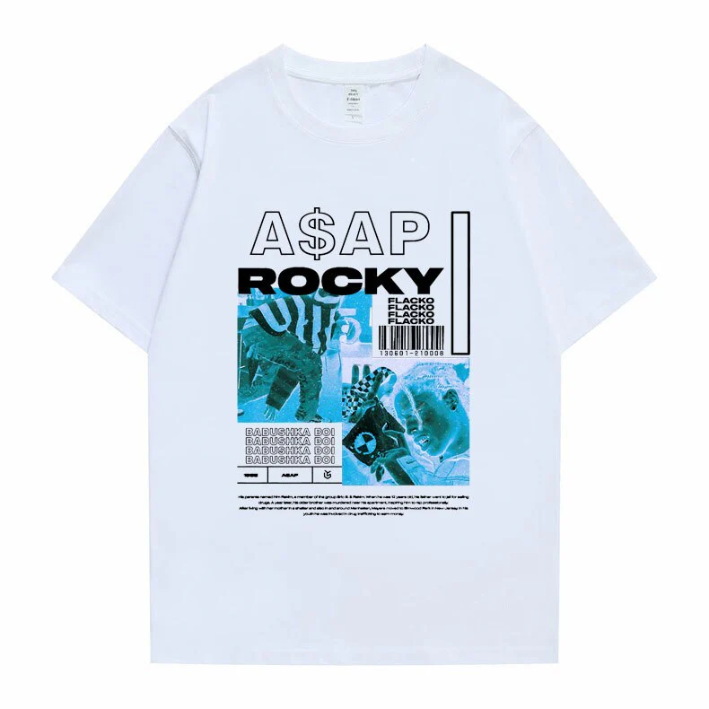 Asap Rocky  T shirt Oversized Streetwear Unisex - Image 7