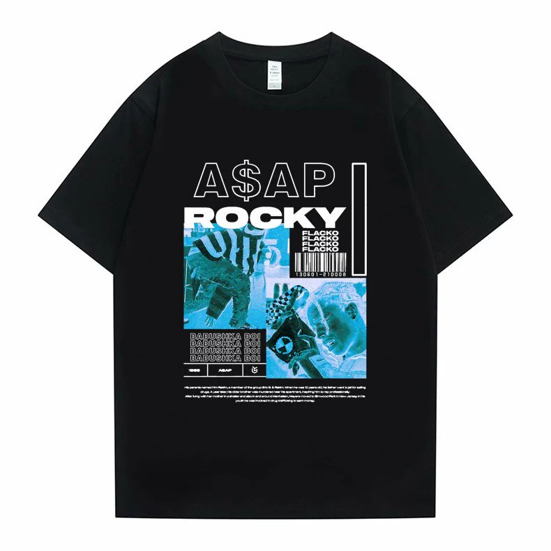 Asap Rocky  T shirt Oversized Streetwear Unisex - Image 8