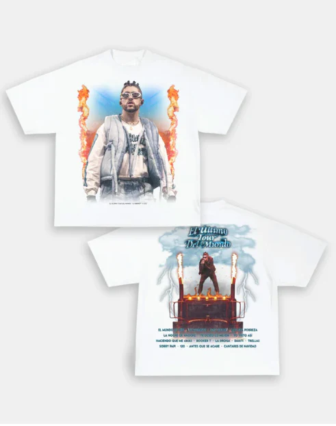 BAD BUNNY  "EL ÚLTIMO TOUR DEL MUNDO" VINTAGE BACK DESIGN TEE - Image 3