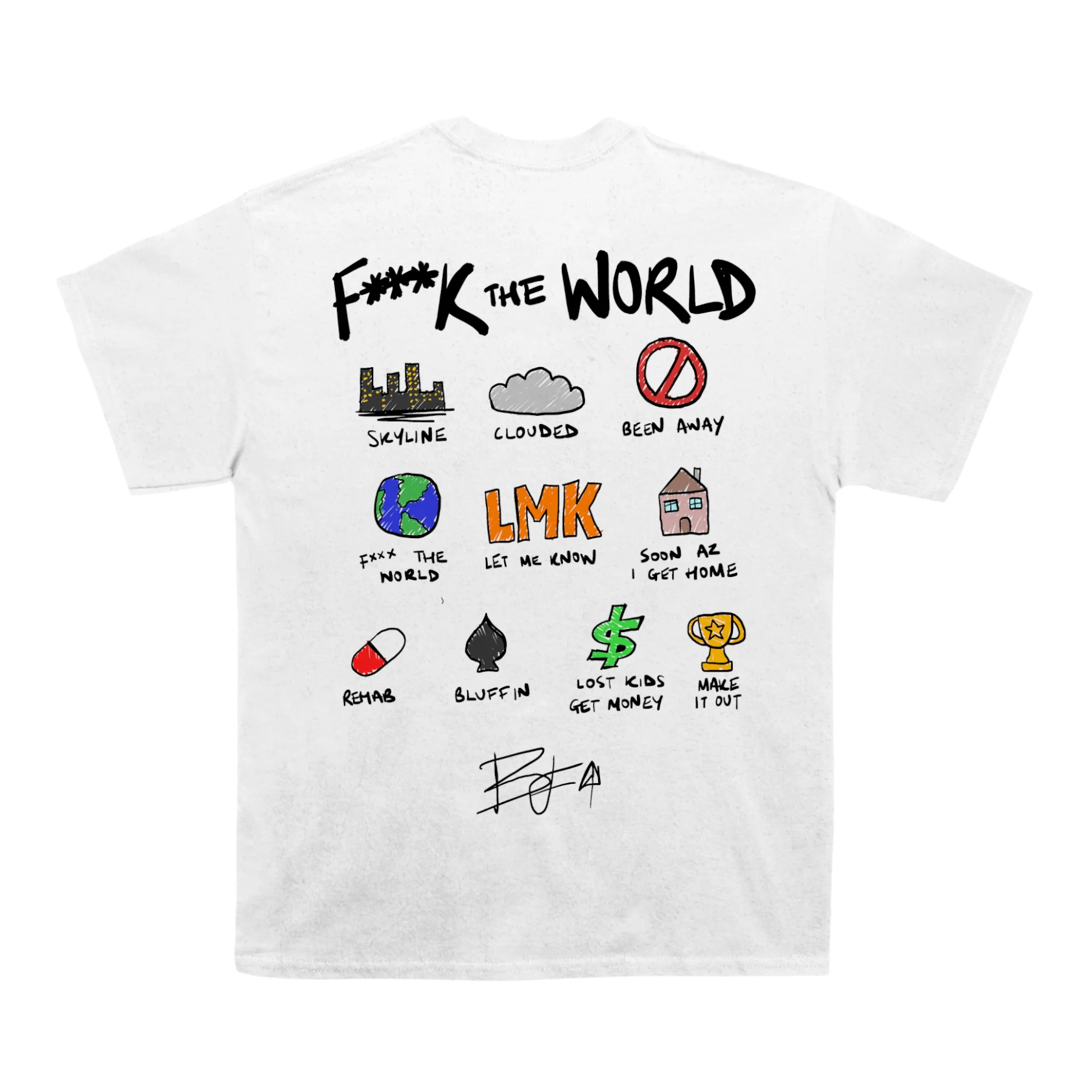 Brent Faiyaz "FTW" Notebook Back Design TEE - Image 3