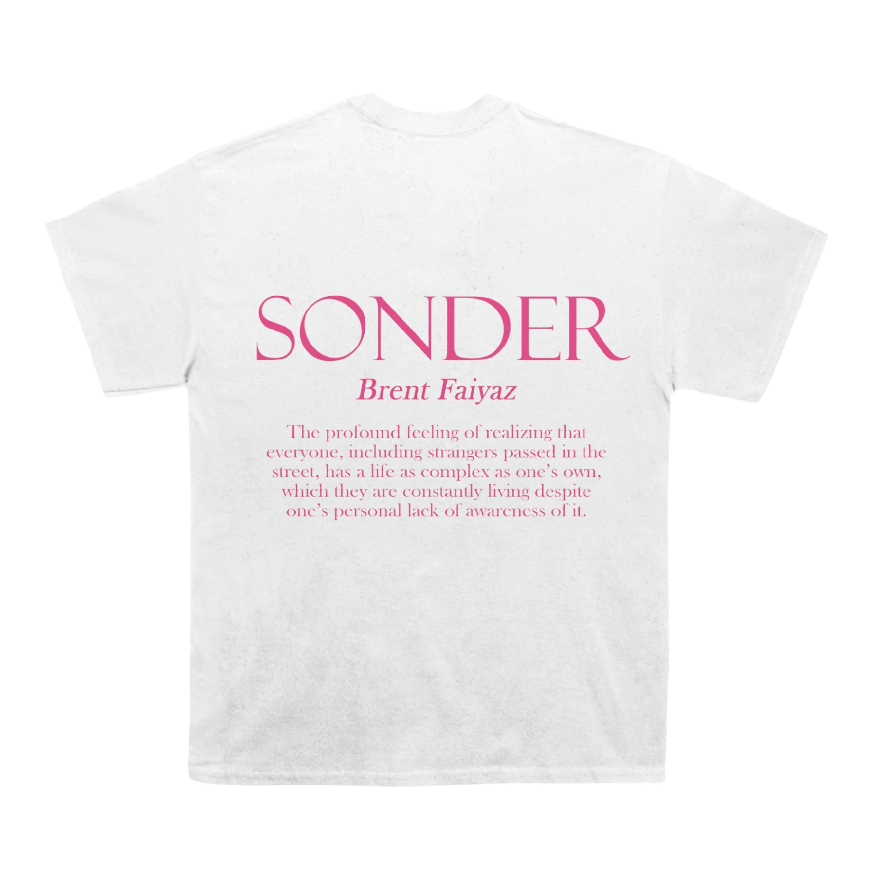 Brent Faiyaz "Sonder" Back Design TEE