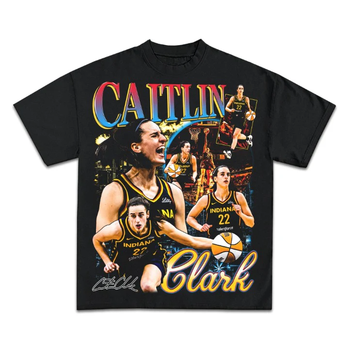 Caitlyn Clark Rookie of the Year Back Design Graphic TEE - Image 2