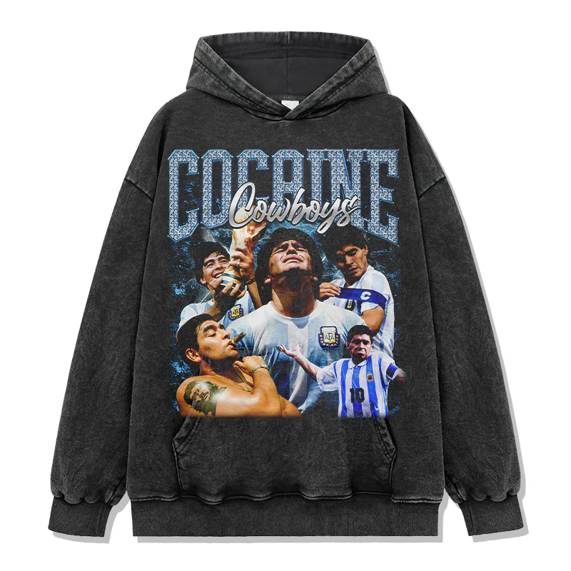 Cocaine Cowboys By Diego Maradona Hoodie - Image 2
