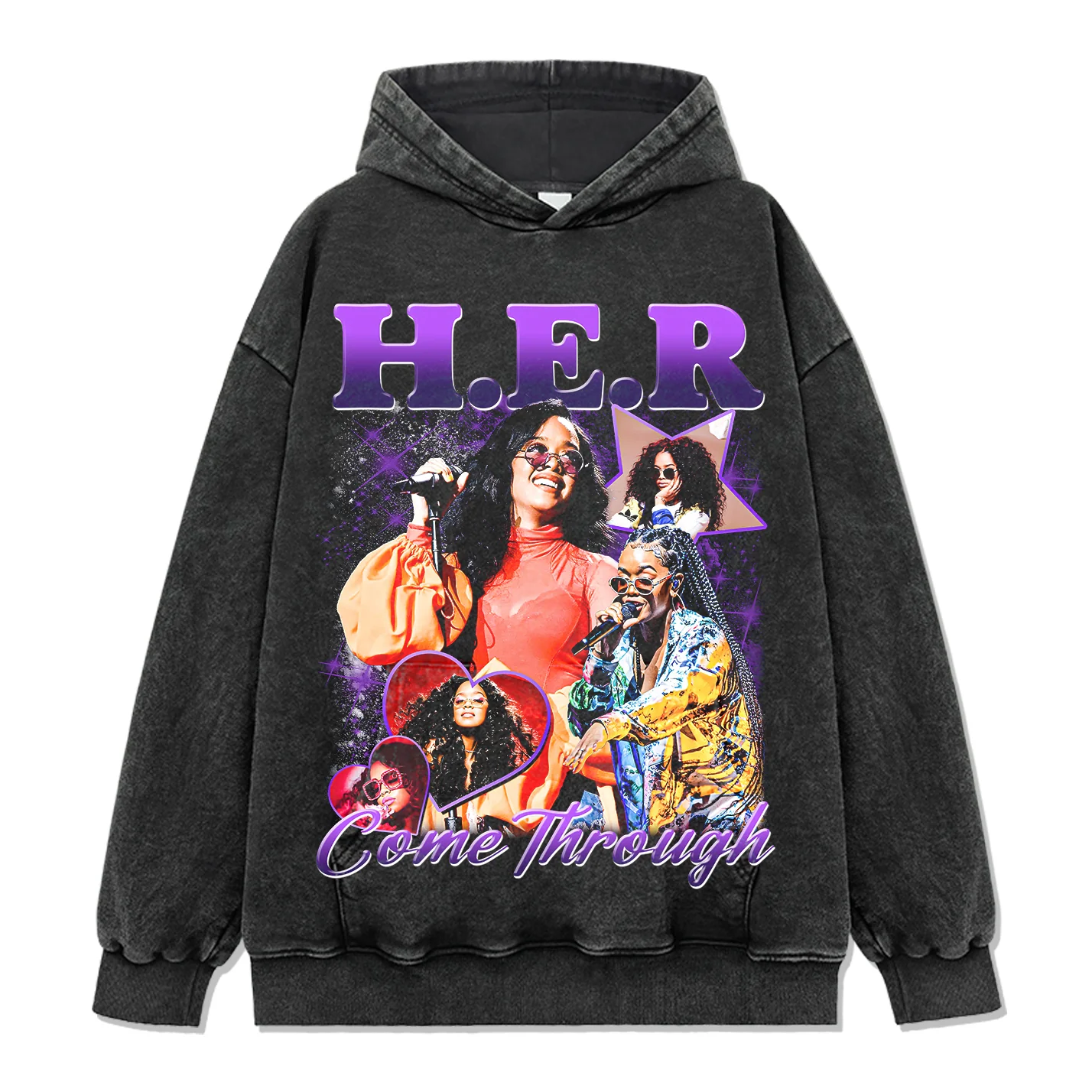 Come Through By H.e.r Hoodie - Image 2