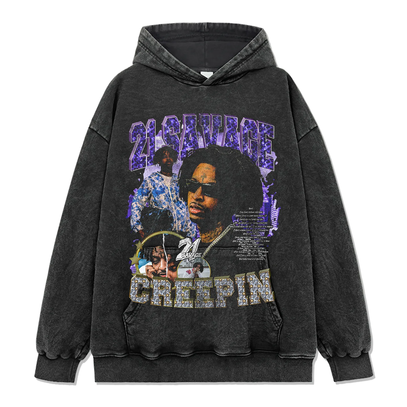 Creepin By 21 Savage Hoodie - Image 2