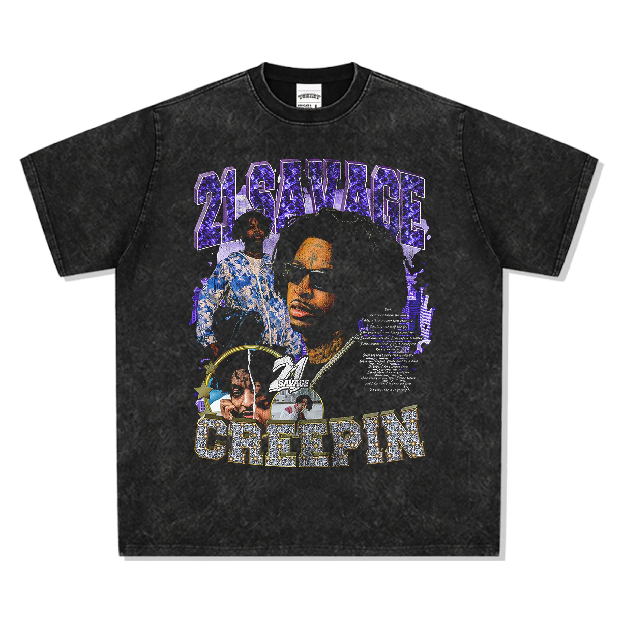Creepin By 21 Savage Tee - Image 3