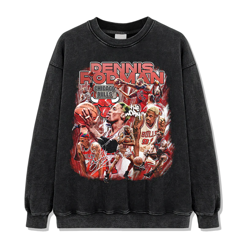 Dennis Rodman Sweatshirt NBA 2024 - Image 3