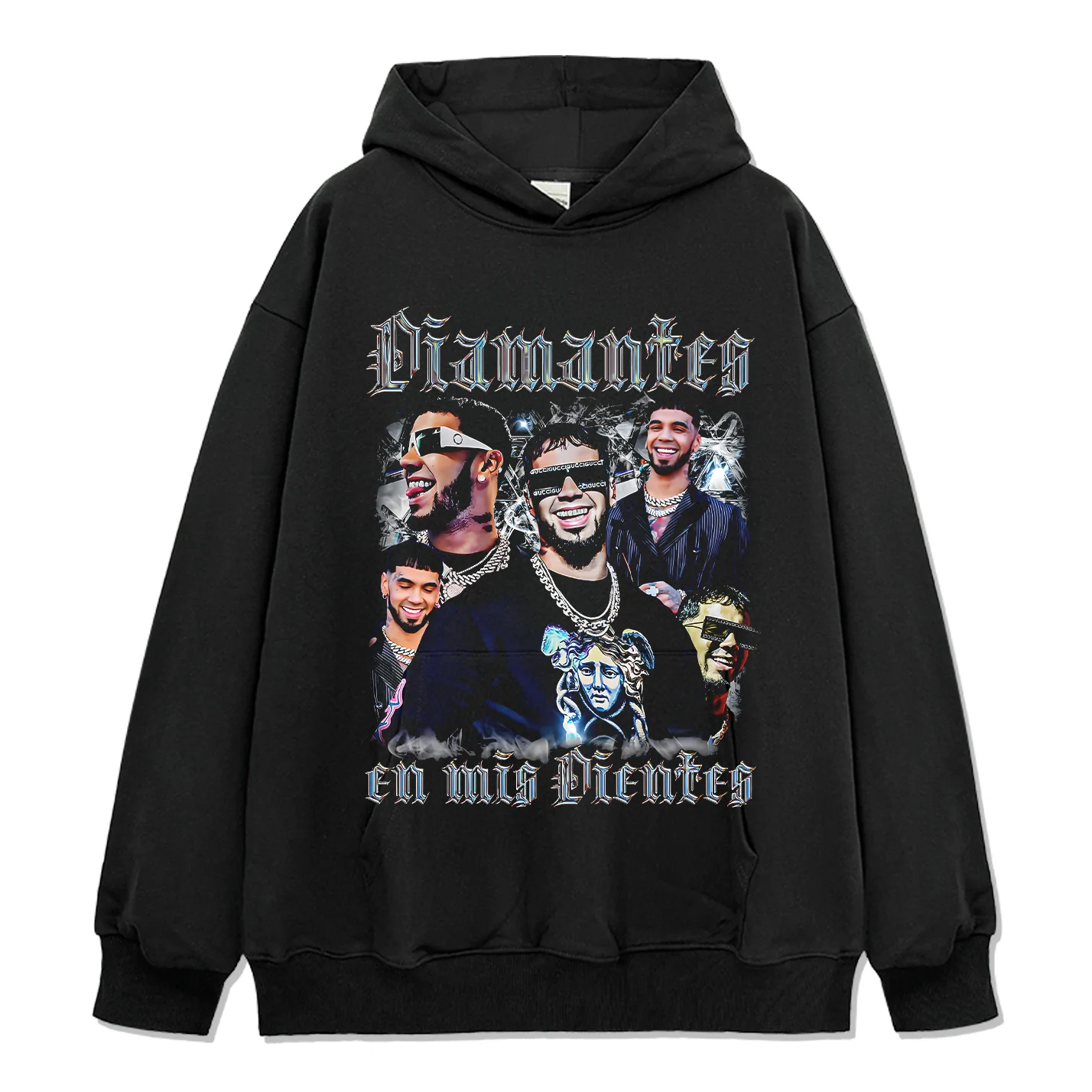Diamantes En Mis Dientes By Anuel Aa Hoodie
