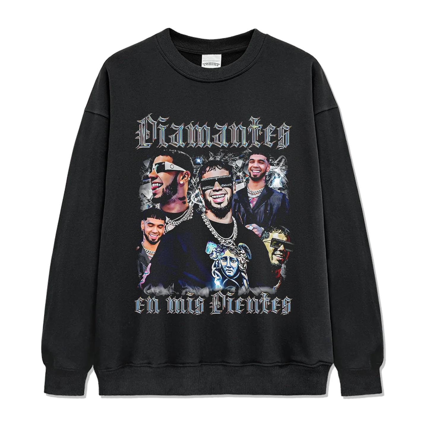 Diamantes En Mis Dientes By Anuel Aa Sweatshirt