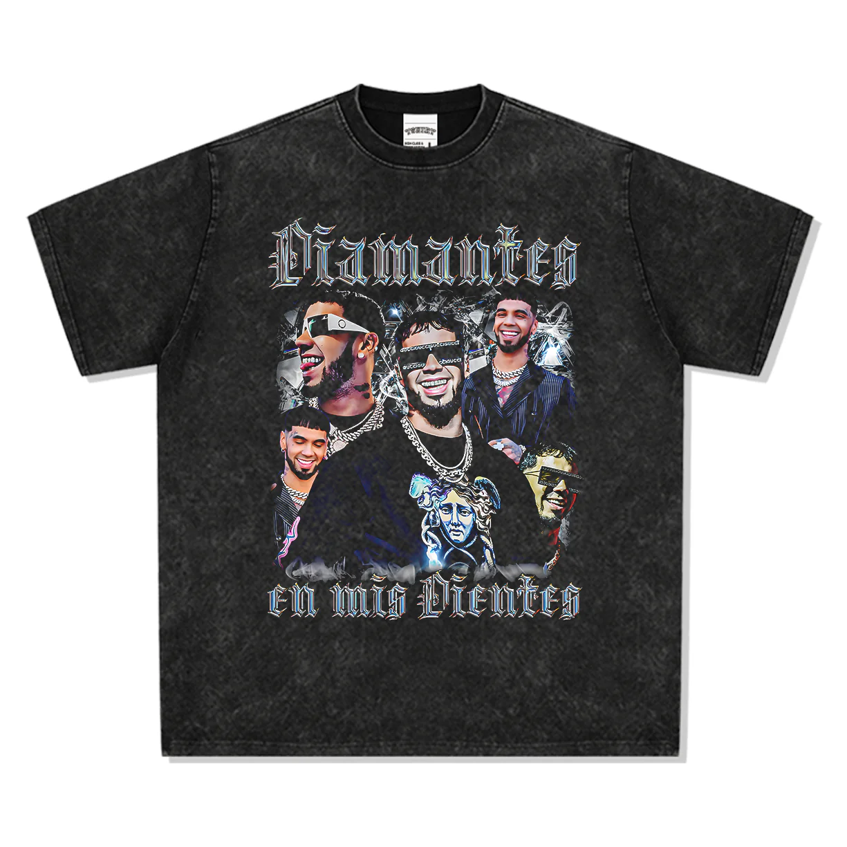 Diamantes En Mis Dientes By Anuel Aa Tee - Image 3
