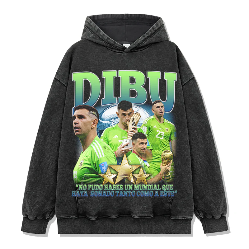 Dibu "No Pudo Haber Un MunDial Que Haya Sonado Tanto Como A Este" Emiliano Martínez Hoodie - Image 2