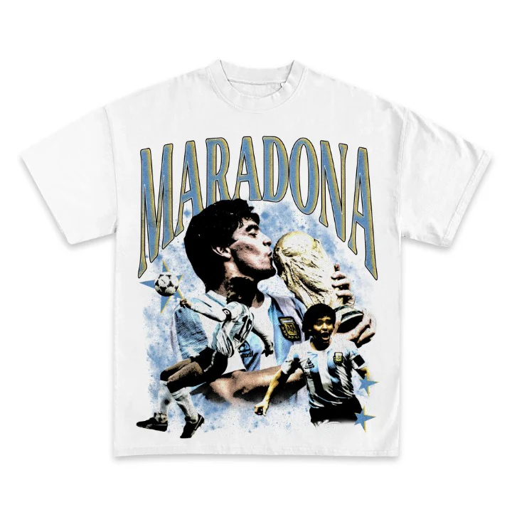 Diego Maradona Back Design Graphic TEE - Image 2