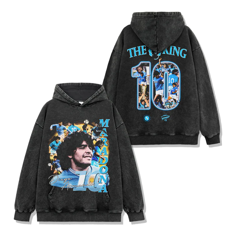 Diego Maradona The King Hoodie - Image 2