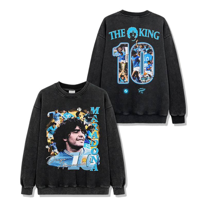 Diego Maradona The King Sweatshirt - Image 2