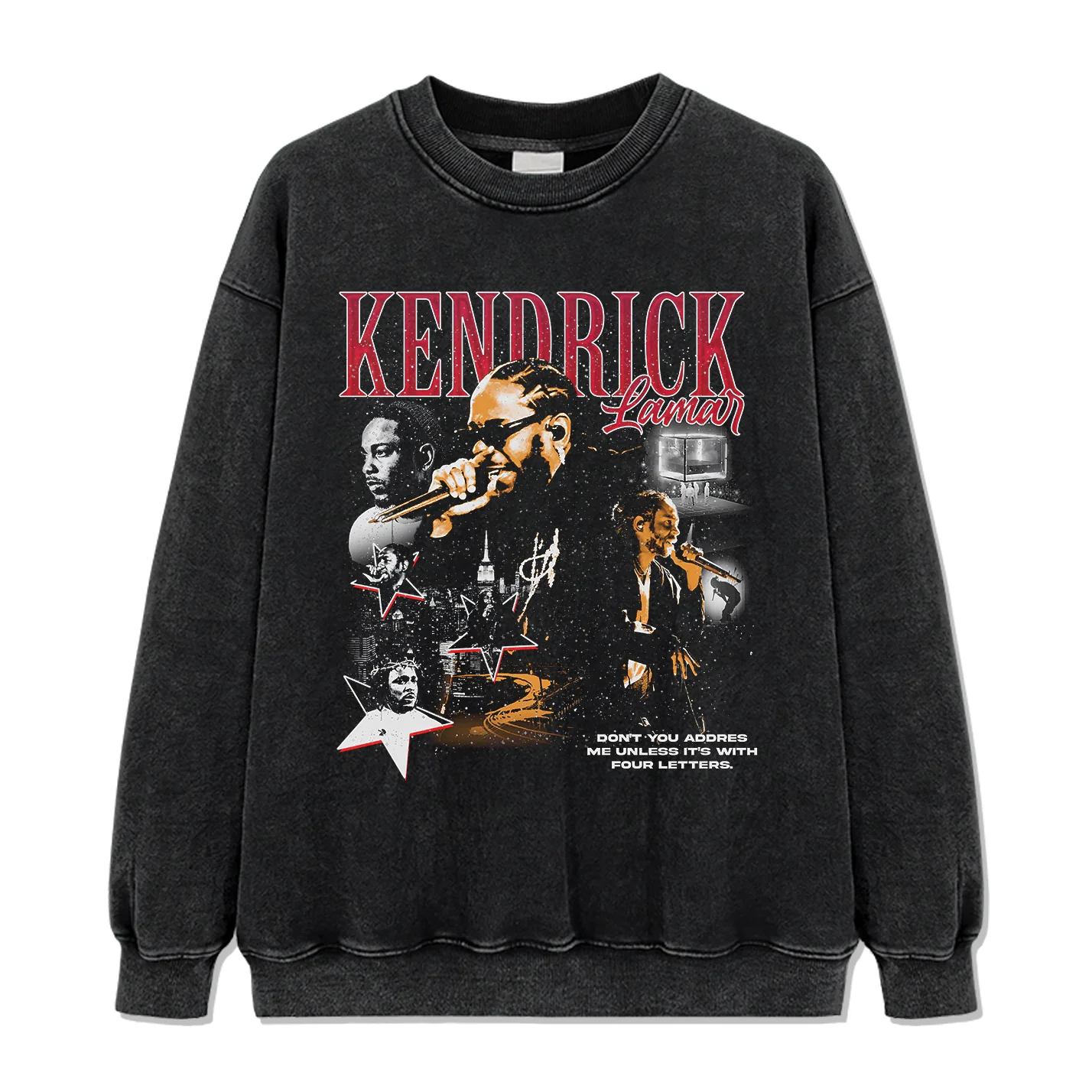 Don't You Address Me Unless It's With Four Letters By Kendrick Lamar Sweatshirt - Image 2