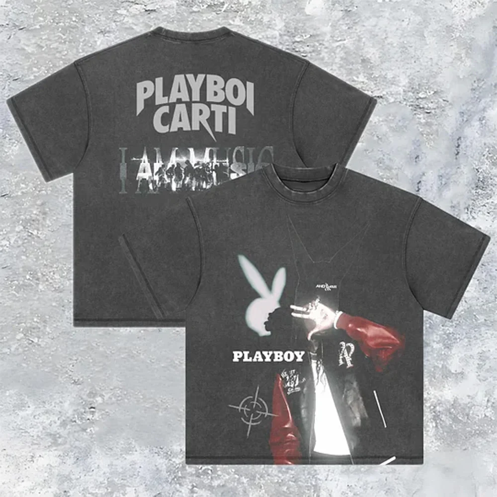 Front & Back Playboi Carti Retro Graphic Tee - Image 2