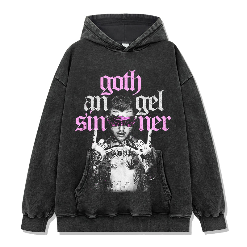 Goth Angel Sinner By Lil Peep Hoodie - Image 2
