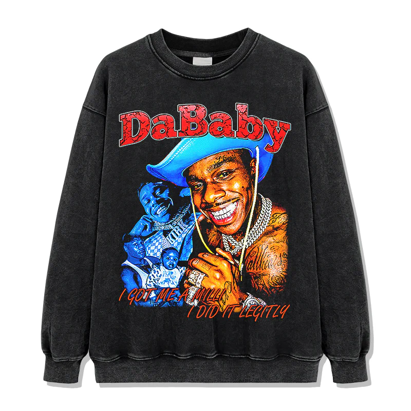 I Got A Milli I Did It Legitly By DaBaby Sweatshirt - Image 2