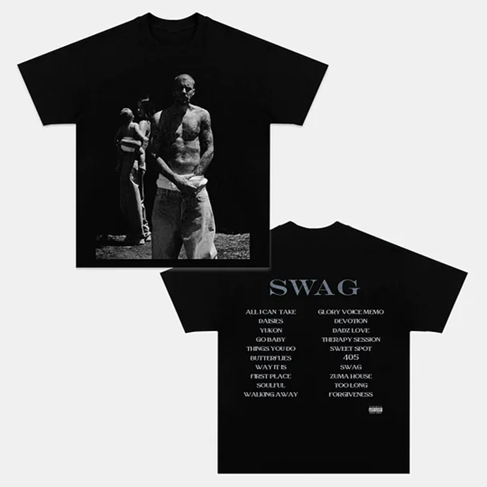 JUSTIN BIEBER & SWAG TEE Back & Front