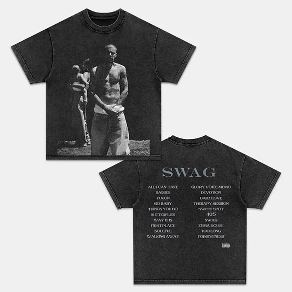 JUSTIN BIEBER & SWAG TEE Back & Front - Image 2