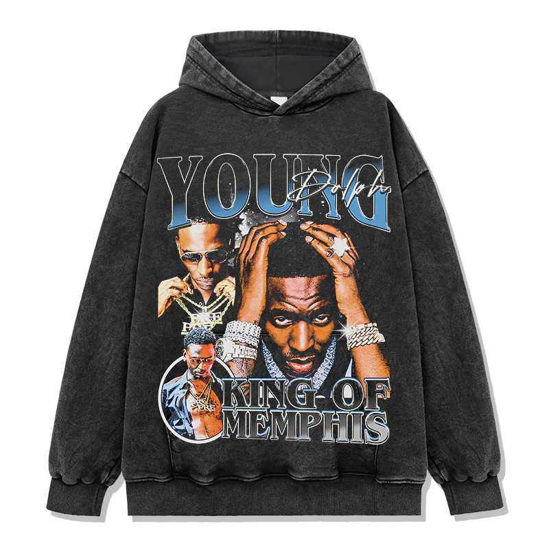 King Of Memphis By Young Dolph Hoodie - Image 2