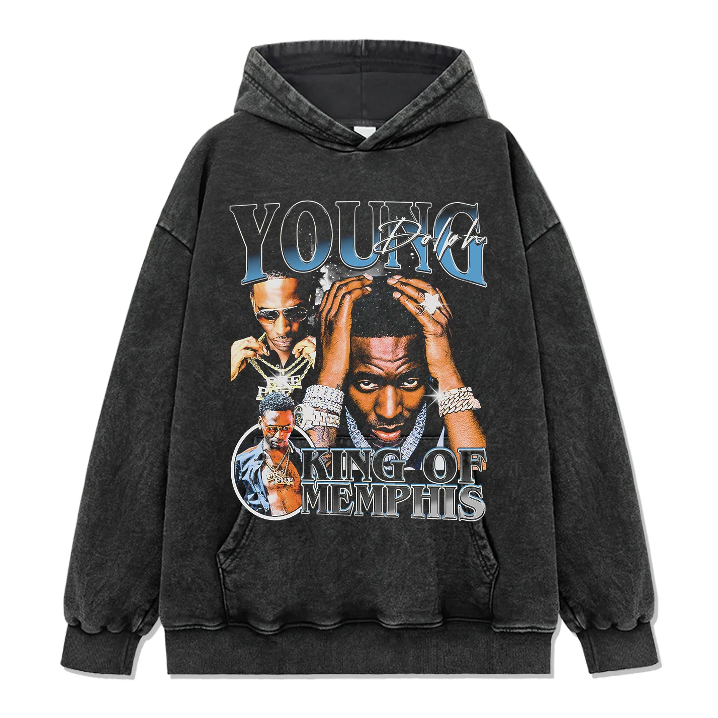 King Of Memphis By Young Dolph Hoodie - Image 2