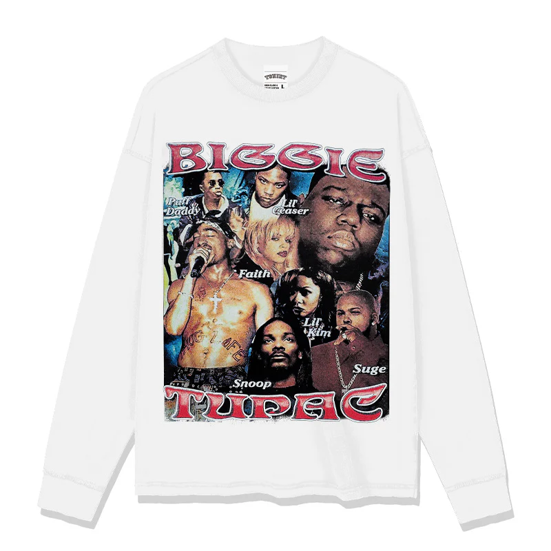 BIG BIGGIE SMALL Sweatshirt TUPAC 2024 - Image 4