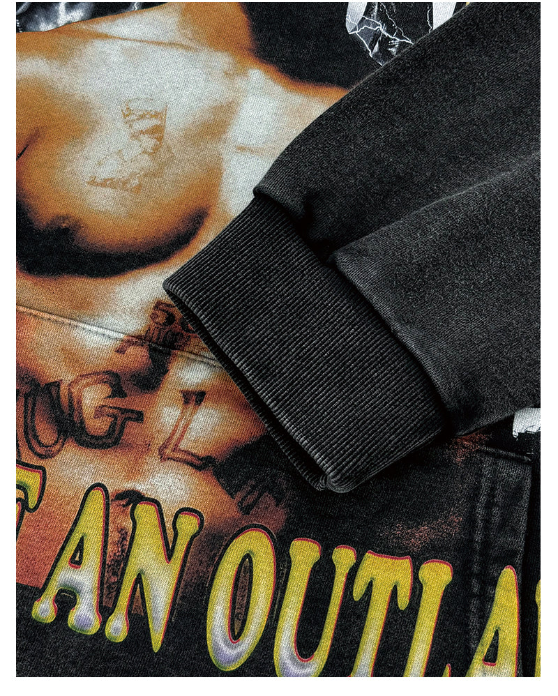Life of an Outlaw By Tupac Shakur Hoodie - Image 4