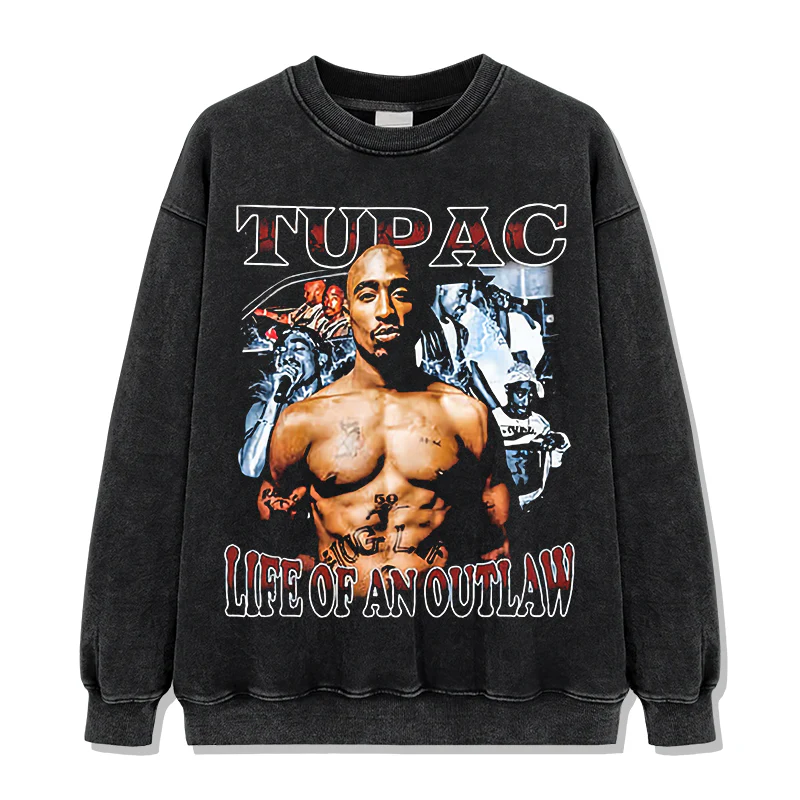 Life Of An Outlaw By Tupac Shakur Sweatshirt - Image 2