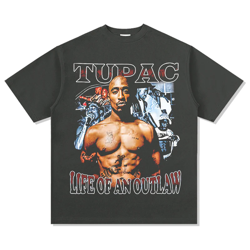 Life Of An Outlaw By Tupac Shakur TEE - Image 2