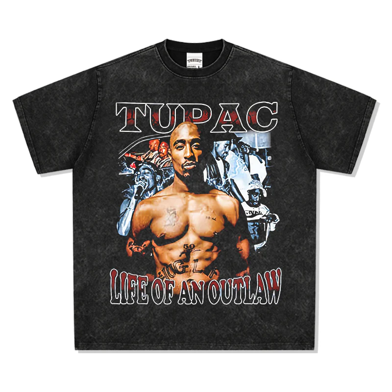 Life Of An Outlaw By Tupac Shakur TEE - Image 3