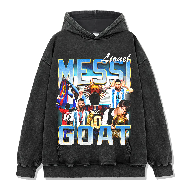 Lionel Messi “GOAT” Hoodie - Image 2