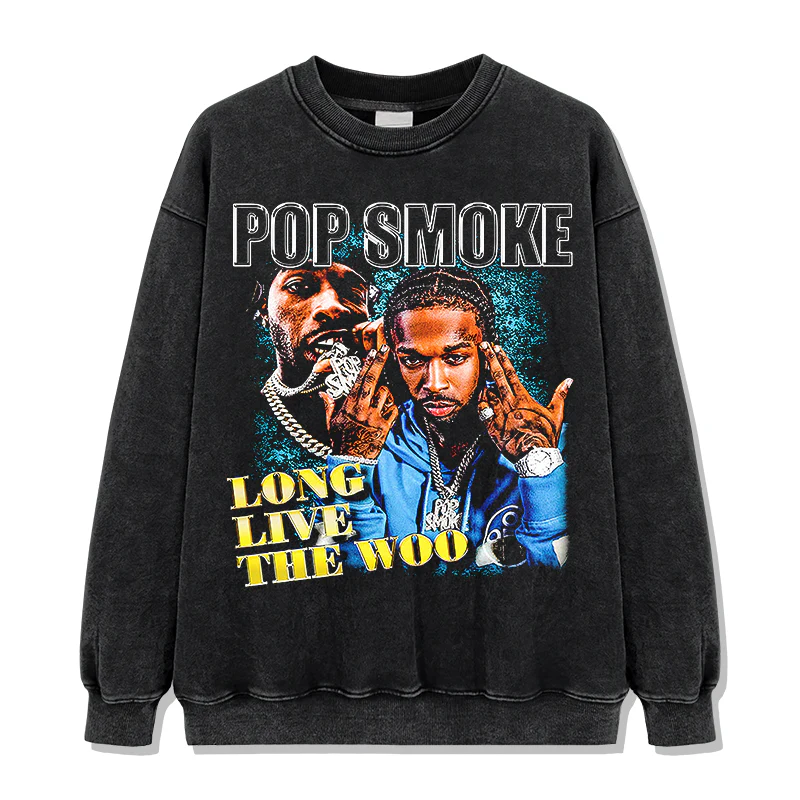 Long Live The Woo By Popsmoke Sweatshirt - Image 2