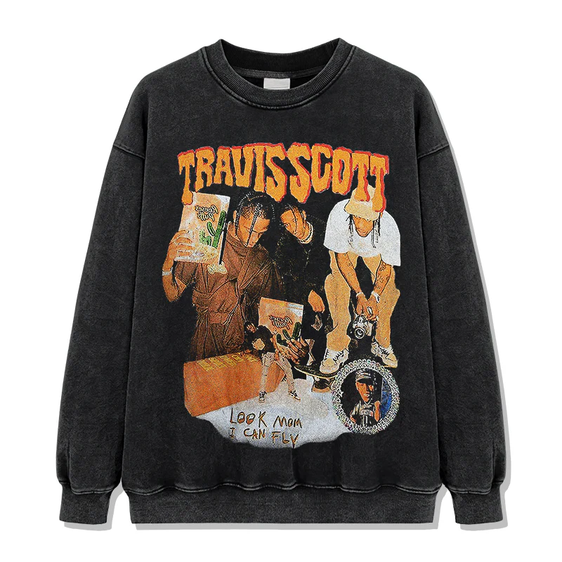 Look Mom I Can Fly By Travis Scott Sweatshirt - Image 2