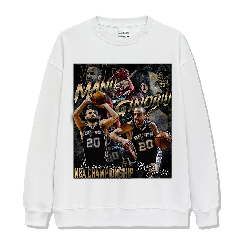 Manu Ginobili Sweatshirt NBA 2024 - Image 3